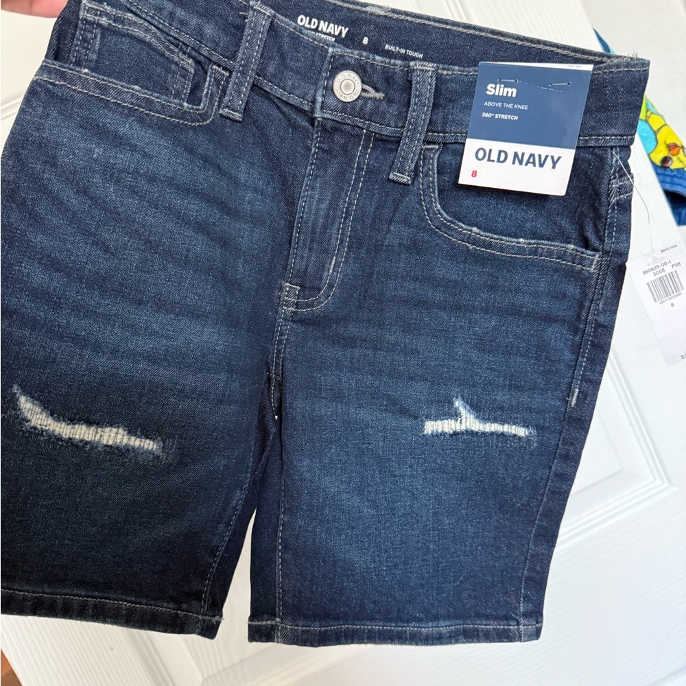Old Navy Kids Denim Shorts - Dark Blue